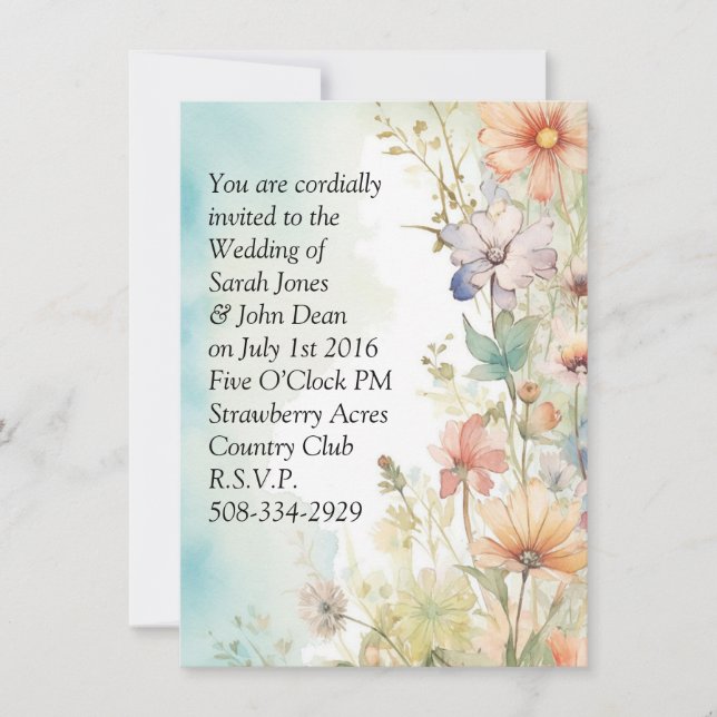 Einladung Hochzeit (Vorderseite)