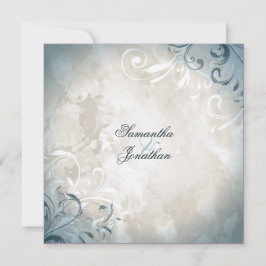Einladung Hochzeit Elegante Vintage Foliage & Swir