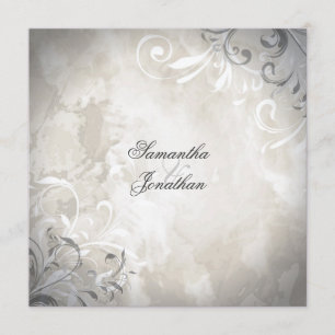 Einladung Hochzeit Elegantes Vintages Foliage & Sw