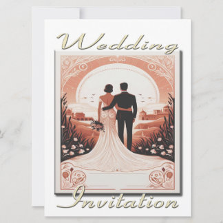 Einladung Hochzeitskuppel mit Blick auf die Landsc