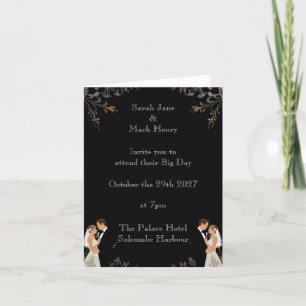 Einladung Hochzeitslayout kann personalisiert werd