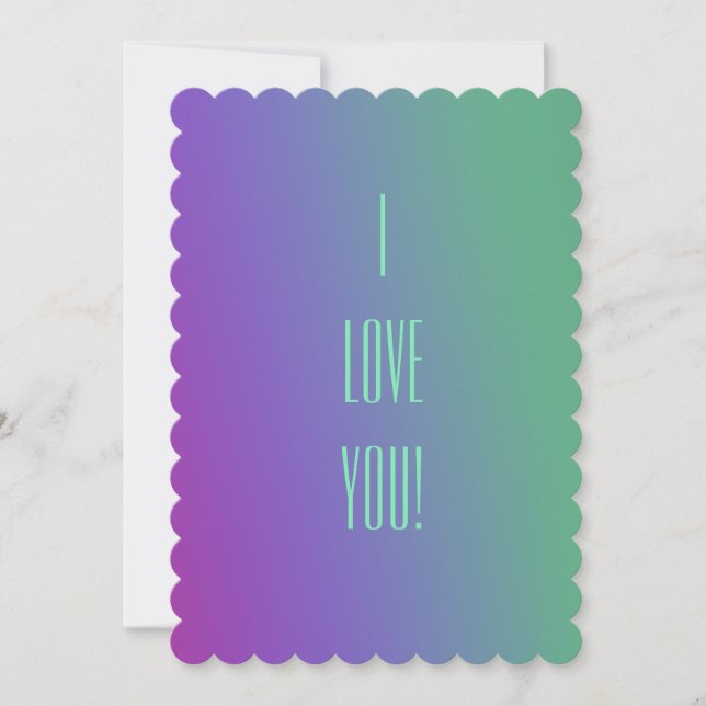 Einladung "I Liebe you" (Vorderseite)