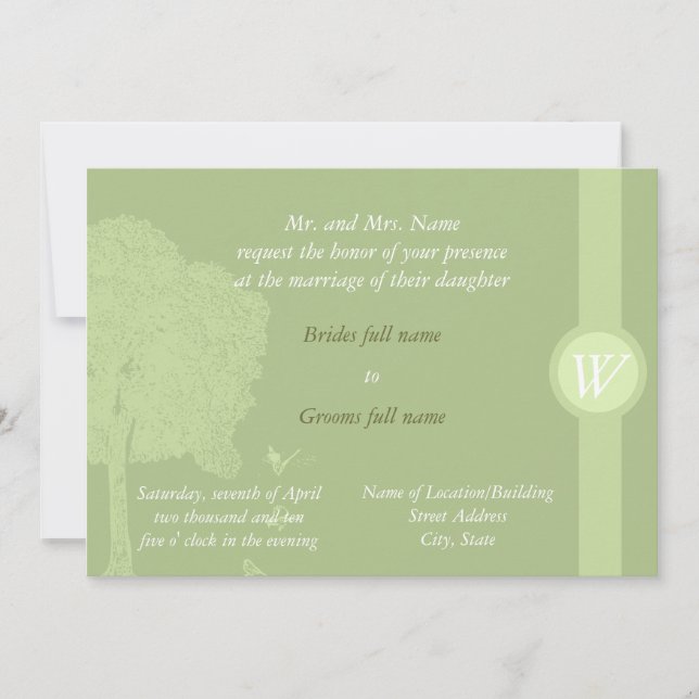 Einladung im Freien (Vorderseite)