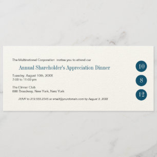 Einladung in drei Runden