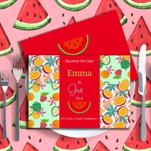 Einladung in Melon zum ersten Geburtstag