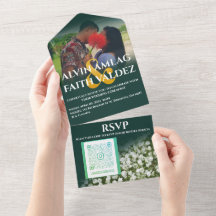 EINLADUNG JADE GREEN WEDING