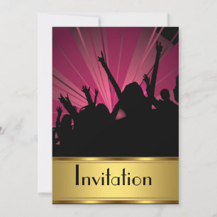 Einladung jedes Party Gold und Party