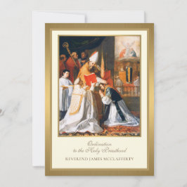 Einladung katholischer Ordination zum Heiligen Pri