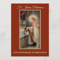 Einladung katholischer Priester Ordination Jahrest