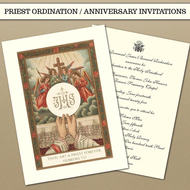 Einladung katholischer Priester Ordination Jahrest (Von Creator hochgeladen)