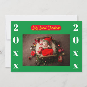 Einladung - Mein erstes Weihnachten - Foto/Jahr hi