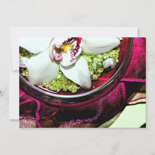 Einladung mit Blumenarrangement-Cover (Vorderseite)