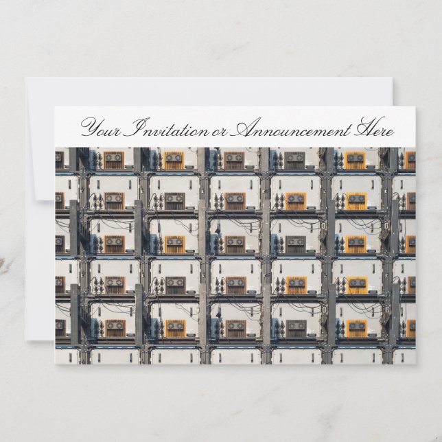 Einladung mit LED-Anzeige (Vorderseite)