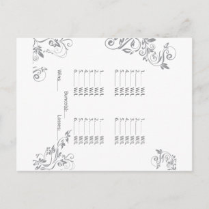 Einladung nach Bunco Postkarte
