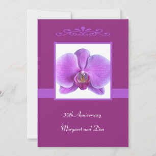 Einladung Orchid zum 30. Hochzeitstag
