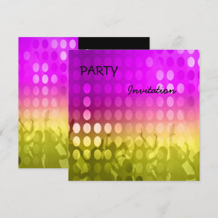 Einladung Party pink Rave