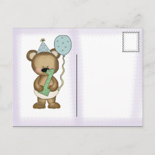 Einladung Postcard Baby's erste Geburtstagsparty