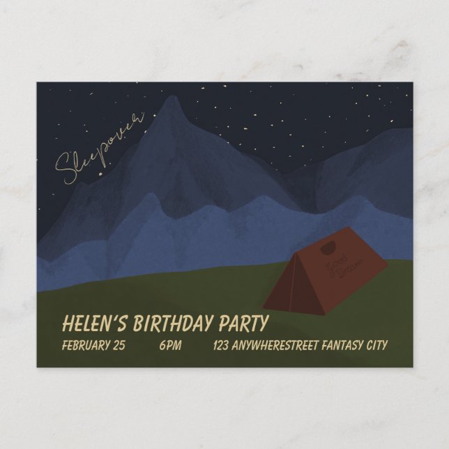 Einladung Postkarte (Vorderseite)