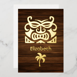 Einladung rustikaler Tropischer Brautparty