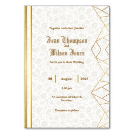 Einladung Tischnummer