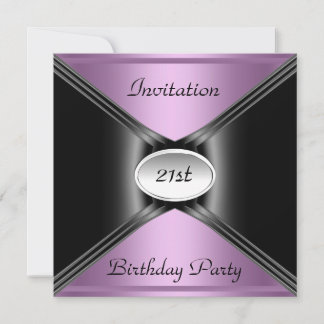 Einladung Umschlag jeden Geburtstag Lila Farbe