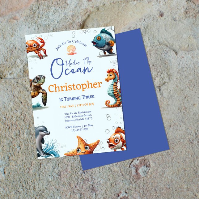 Einladung unter Wasser zum Geburtstag (Von Creator hochgeladen)