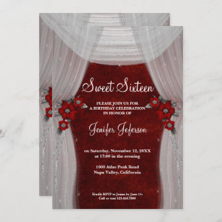 Einladung von 16 . Geburtstag