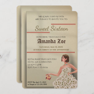Einladung von 16 . Geburtstag
