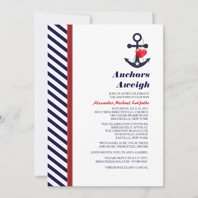 Einladung von Alex (Vorderseite)