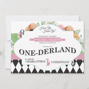 Einladung von Alice in Onederland zum ersten Gebur