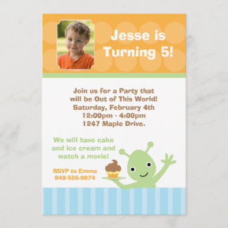 Einladung von Alien Birthday Party