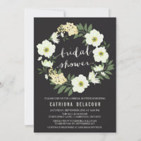 Einladung von Anemone Floral Wreath Bridal Dusche