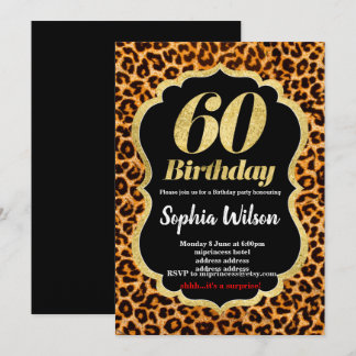 Einladung von Animal Print Leopard