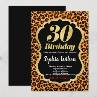 Einladung von Animal Print Leopard