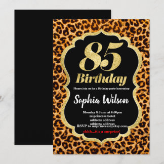 Einladung von Animal Print Leopard