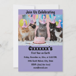 Einladung von Baby First Birthday