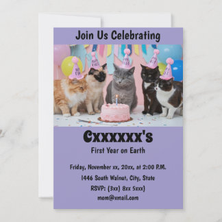 Einladung von Baby First Birthday