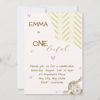 Einladung von Baby First Birthday