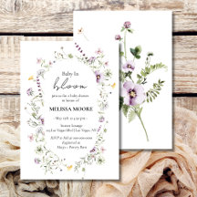 Einladung von Baby in Bloom Baby Dusche
