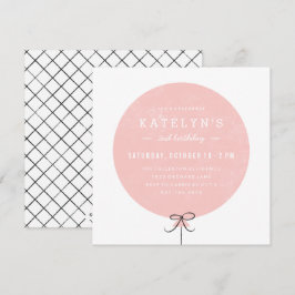 Einladung von Balloon zum Geburtstag - Peach