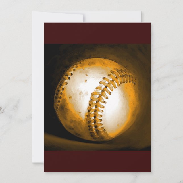 Einladung von Baseball Artwork - individuelle Einl (Vorderseite)