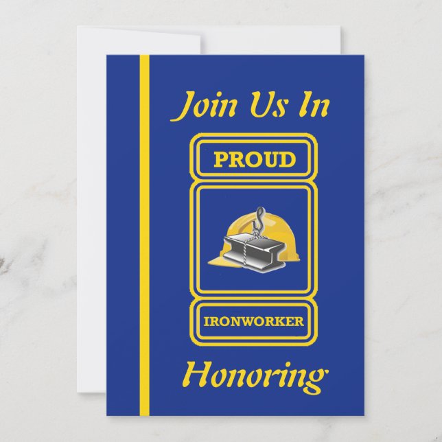 Einladung von Bauarbeitern zur Einstellung (Vorderseite)