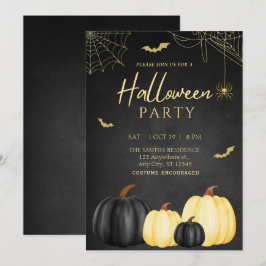 Einladung von Black Pumpkin Adult Halloween-Party