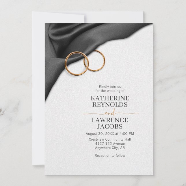 Einladung von Black Satin (Vorderseite)