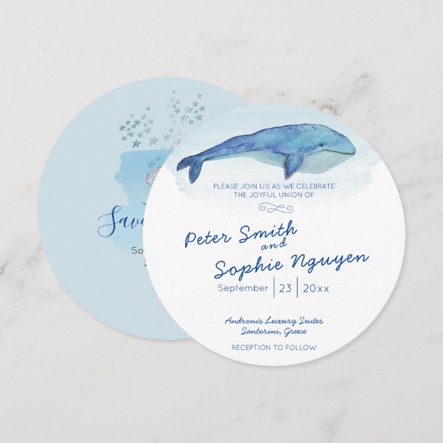 Einladung von Blauwal (Vorne/Hinten)