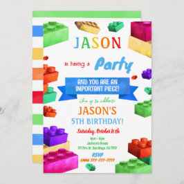 Einladung von Block Birthday