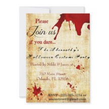 Einladung von Bloody Vampire Halloween-Party