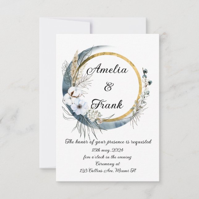 Einladung von Boho (Vorderseite)