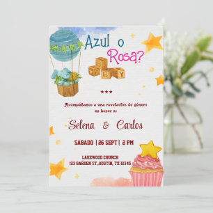 Einladung von Boho Azul o Rosa