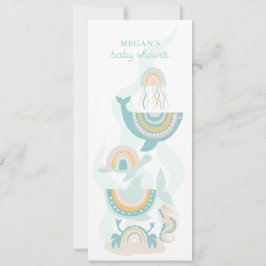 Einladung von Boho Sea Animal Baby Shower